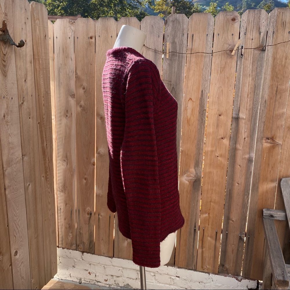Zadig & Voltaire Red Striped Distressed Sweater size small - Picture 7 of 14
